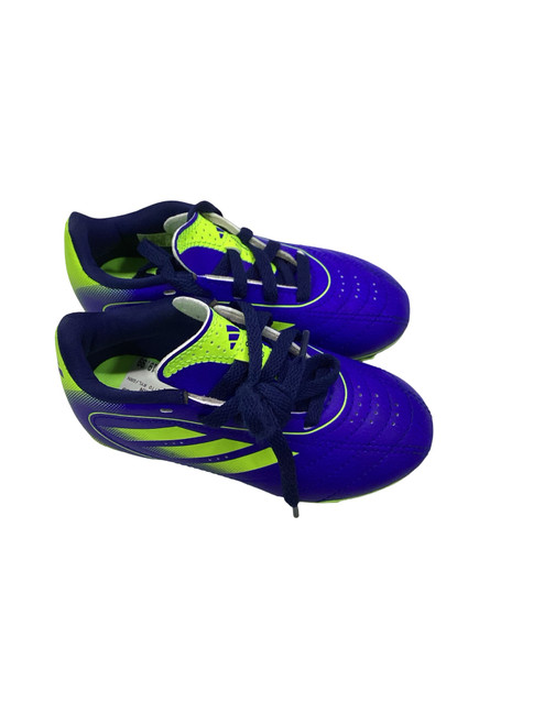 Vist Large View of Product Image Which is Used Adidas GOLETTO RYL/GRN Soccer Cleats Royal Blue Youth 09.0
