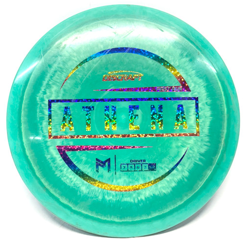 Vist Large View of Product Image Which is Used Discraft FIRST RUN ATHENA Disc Golf Driver Green 174g