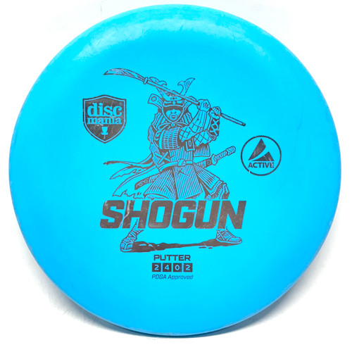 Vist Large View of Product Image Which is Used Discmania ACTIVE SHOGUN Disc Golf Putter Carolina Blue 164g
