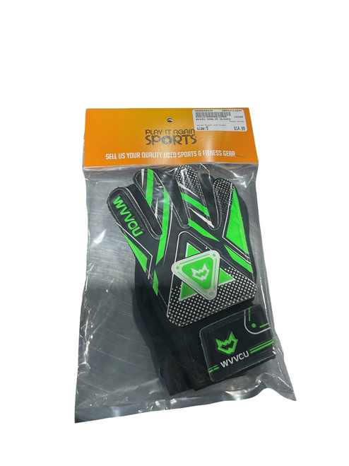 Vist Large View of Product Image Which is Used WVVOU Soccer Goalie Gloves Black And Green 5
