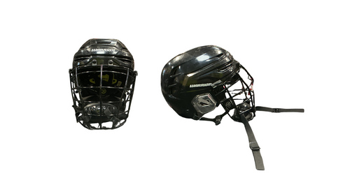Vist Large View of Product Image Which is Used Warrior ALPHA ONE PRO Lacrosse Helmet Black LG