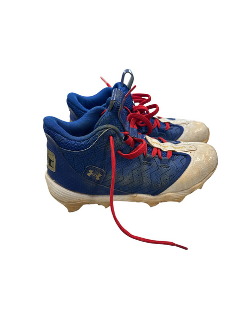Vist Large View of Product Image Which is Used Under Armour BRYCE HARPER CLEAT BB/SB Cleats Royal Blue Junior 02.5