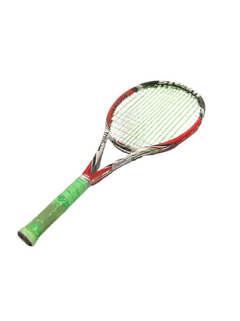 Vist Large View of Product Image Which is Used Wilson 99S BLX Adult Tennis Racquet Red 4 1/4"