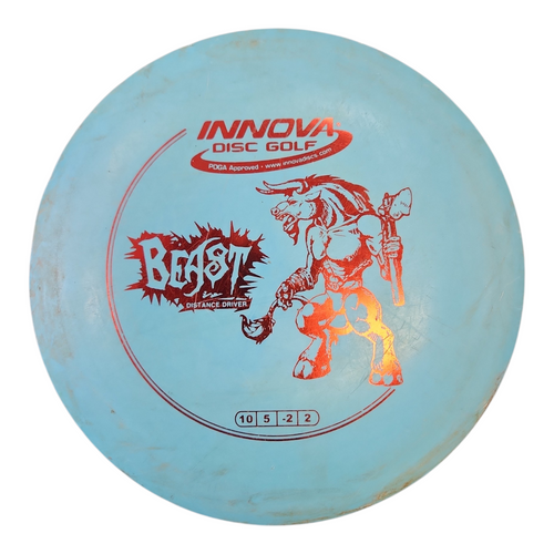 Vist Large View of Product Image Which is Used Innova BEAST Disc Golf Driver Royal Blue 150g