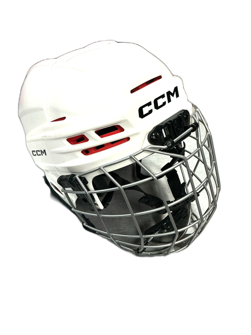 Vist Large View of Product Image Which is Used CCM 70 COMBO Helmet Cage Combo White XS