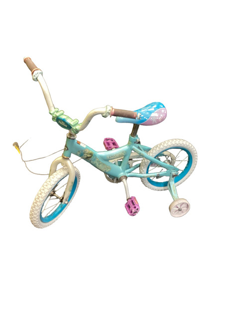 Vist Large View of Product Image Which is Used Huffy FROZEN TRAINING BIKE Training Wheel Bike Girls White 18"