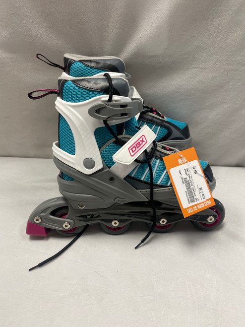 Vist Large View of Product Image Which is Used DBX EQUINOX ADJUSTABLE SKATES Junior Rec Fitness Skates Royal Blue Junior 05