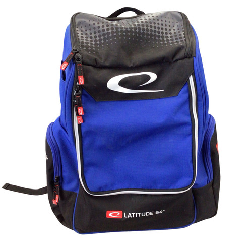 Vist Large View of Product Image Which is Used Latitude 64 Disc Golf Backpack Royal Blue