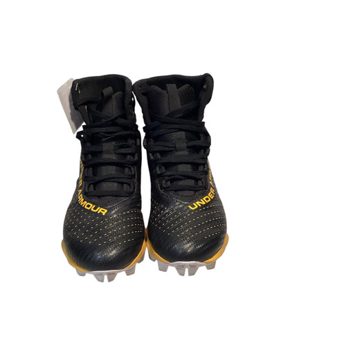 Vist Large View of Product Image Which is Used Under Armour Jr FB Cleats Black Junior 06