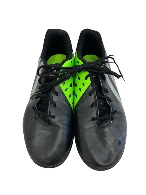 Vist Large View of Product Image Which is Used Adidas Freefootball Mens 6 Indoor/Turf Soccer Shoes Black And Neon Green 