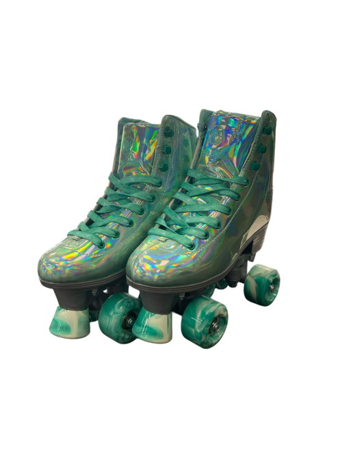 Vist Large View of Product Image Which is Used JAJAHOHO QUAD SKATES Senior Roller Quad Skates Teal Senior 5