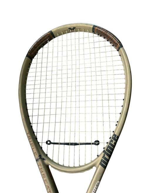 Vist Large View of Product Image Which is Used Prince TRIPLE THREAT Adult Tennis Racquet Grey 4 1/2"
