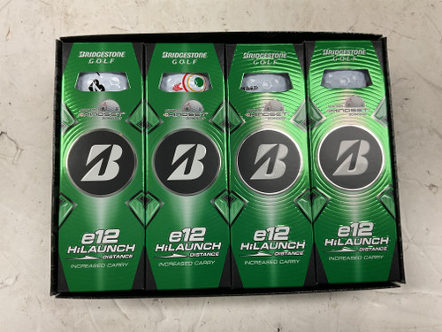 Vist Large View of Product Image Which is Used Bridgestone E12 HI LAUNCH W/MINDSET 12 Pack - Golf Balls