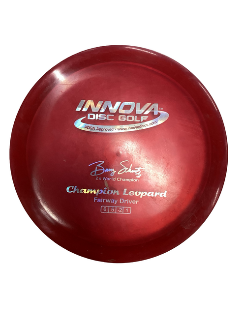 Vist Large View of Product Image Which is Used Innova CHAMPION LEAPORD Disc Golf Driver Red