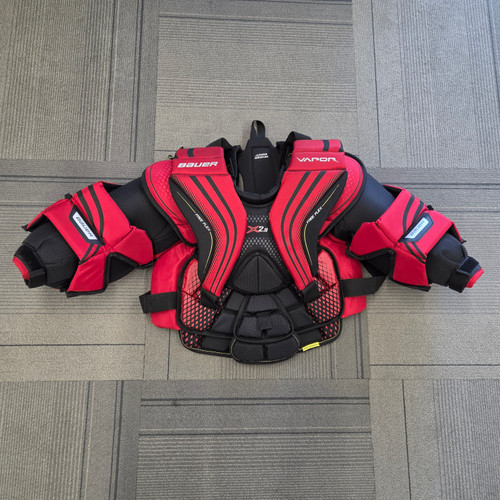Vist Large View of Product Image Which is Used Bauer VAPOR X2.9 GOALIE CHEST Junior Body Armor MD