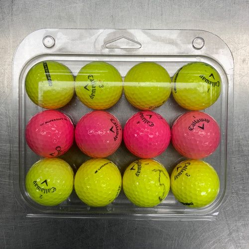 Vist Large View of Product Image Which is Used Callaway SUPER SOFT ASSORTED 12 Pack - Golf Balls