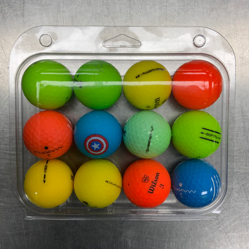 Vist Large View of Product Image Which is Used ASSORTED COLOR 12 Pack - Golf Balls