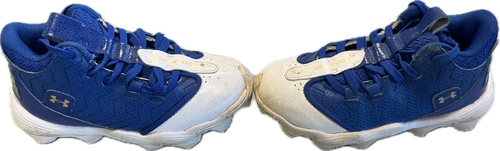 Vist Large View of Product Image Which is Used Under Armour BRYCE HARPER BB/SB Cleats Royal Blue Youth 12.0