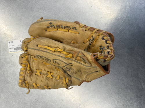Vist Large View of Product Image Which is Used Rawlings GJ99 BB/SB Glove RH Throw Brown 11"
