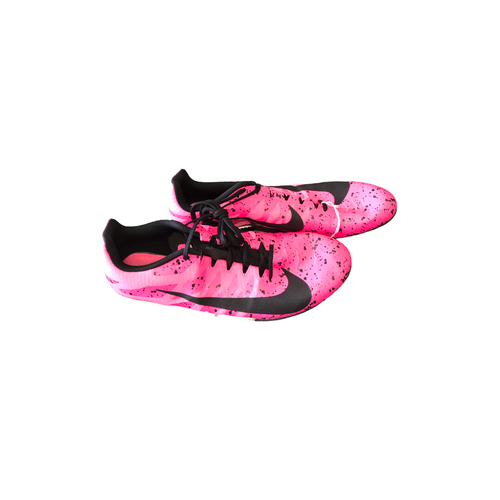 Vist Large View of Product Image Which is Used Nike Track & Field Cleats Adult Neon Pink Senior 10.5
