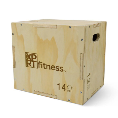 Vist Large View of Product Image Which is New Xprt Fitness WOOD PLYO BOX 16/14/12