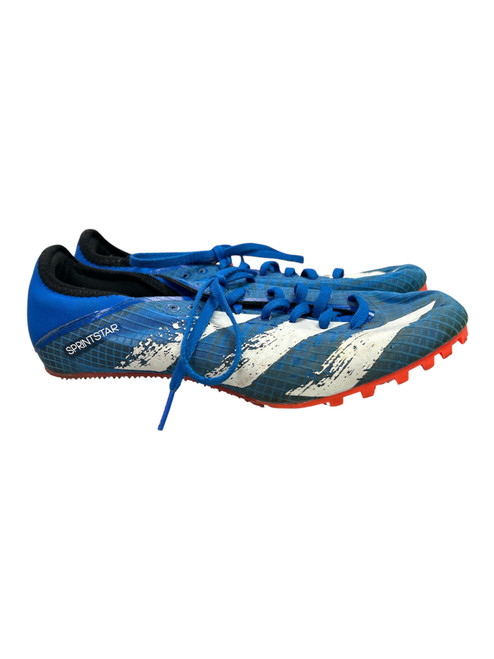Vist Large View of Product Image Which is Used Adidas SPRINTSTAR Track & Field Cleats Adult Royal Blue Senior 7.5