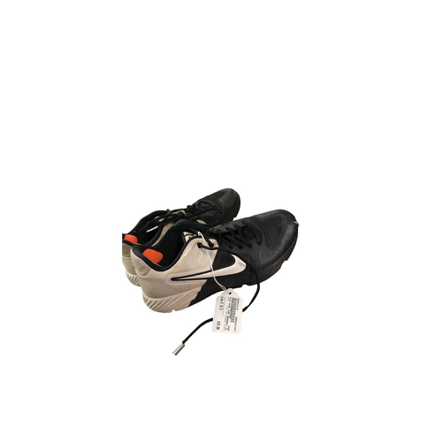 Vist Large View of Product Image Which is Used Nike NIKE TURF BASEBALL CLEATS BB/SB Cleats Black And White Senior 10.5