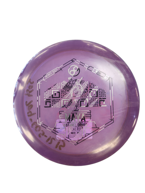 Vist Large View of Product Image Which is Used Infinite Discs C-BLEND MAYA Disc Golf Driver Purple 174g