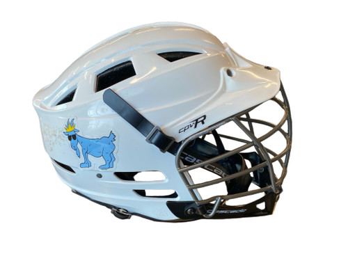 Vist Large View of Product Image Which is Used Cascade CPV-R Lacrosse Helmet White MD