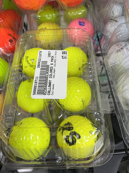 Vist Large View of Product Image Which is Used Callaway CALLAWAY COLORED 6 PACK 6 Pack - Golf Balls