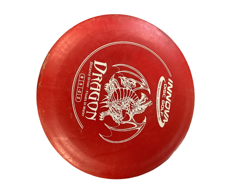 Vist Large View of Product Image Which is Used Innova DRAGON Disc Golf Driver Red