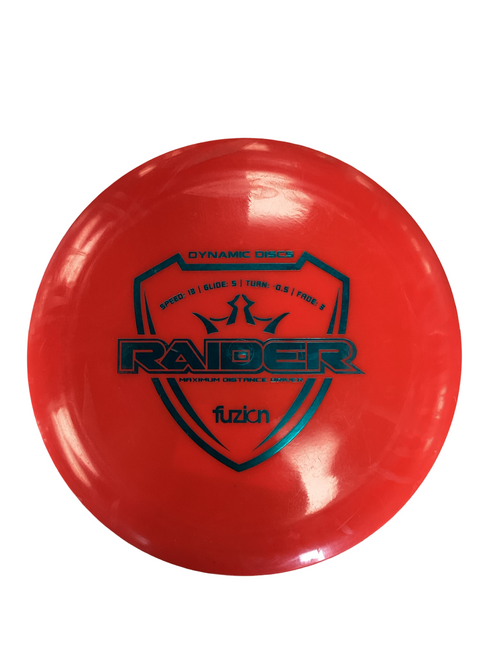 Vist Large View of Product Image Which is Used Dynamic Discs RAIDER Disc Golf Driver Red