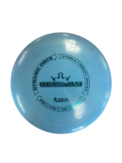 Vist Large View of Product Image Which is Used Dynamic Discs GETAWAY Disc Golf Driver Carolina Blue