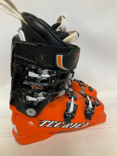 Vist Large View of Product Image Which is Used Tecnica INFERNO 110 Mens DH Ski Boot Orange 235 MP - J05.5 - W06.5