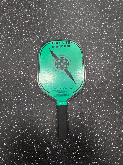 Vist Large View of Product Image Which is Used Pro-Lite MAGNUM Pickleball Racquet Green
