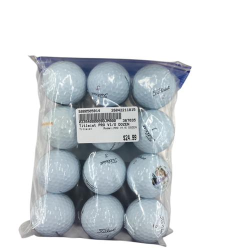Vist Large View of Product Image Which is Used Titleist PRO V1/X DOZEN 12 Pack - Golf Balls