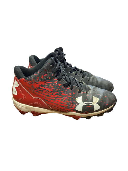 Vist Large View of Product Image Which is Used Under Armour BB/SB Cleats Black Junior 04