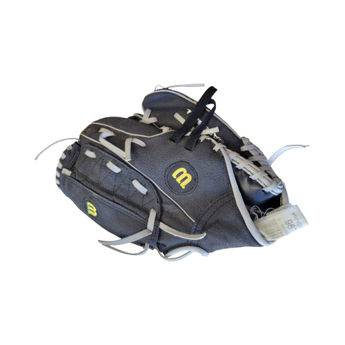 Vist Large View of Product Image Which is Used Wilson A200 GLOVE 11INCH BB/SB Glove RH Throw Black 11"