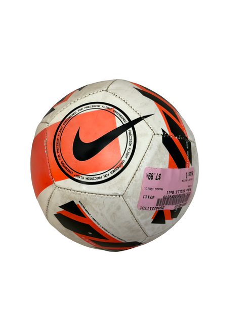 Vist Large View of Product Image Which is Used Nike SKILLS Size 1 Training Soccer Ball White DC2391-100