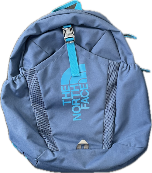Vist Large View of Product Image Which is Used The North Face BLU/TEAL Backpack Navy Blue