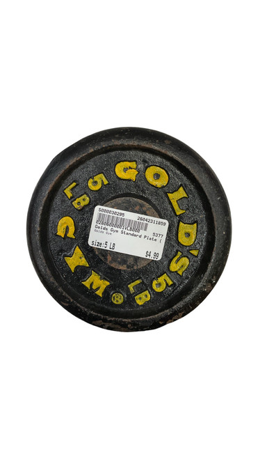 Vist Large View of Product Image Which is Used, Golds Gym, Standard Plate, 5 pound