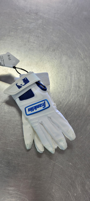 Vist Large View of Product Image Which is Used Franklin BB/SB Batting Gloves White XS