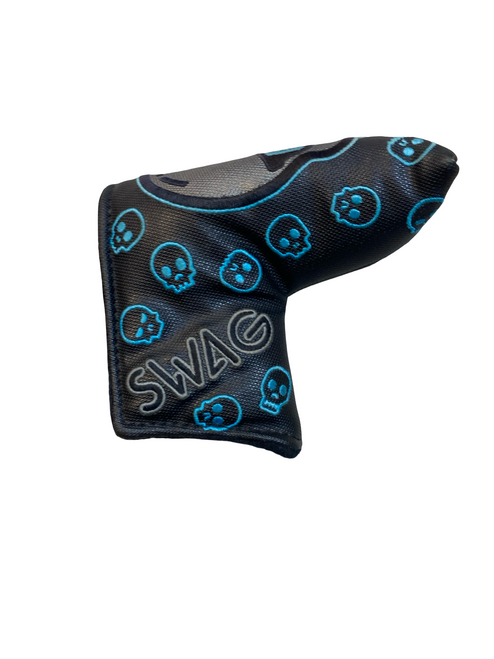 Vist Large View of Product Image Which is Used USA SWAG SKULL PUTTER COVER Golf Accessory
