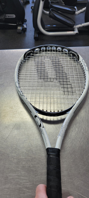 Vist Large View of Product Image Which is Used Prince SPECTRUM O3 Adult Tennis Racquet White 4 1/4"