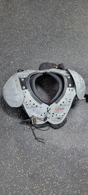 Vist Large View of Product Image Which is Used Schutt Y FLEX FB Shoulder Pads Grey MD
