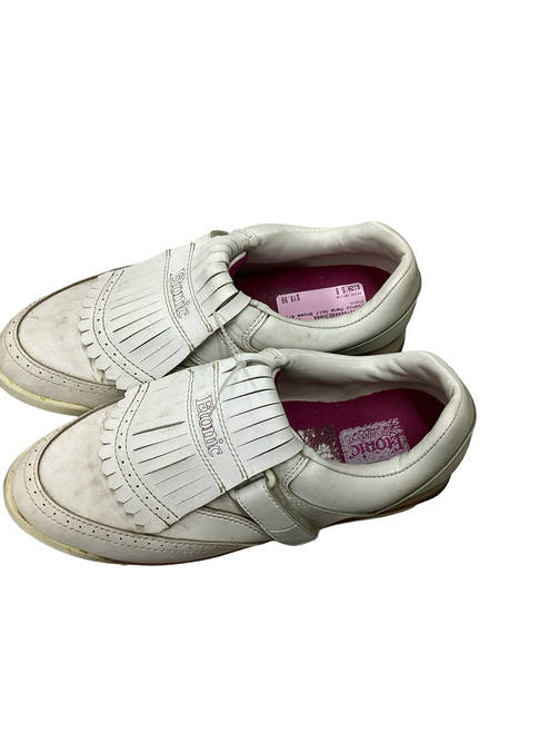Vist Large View of Product Image Which is Used Etonic Mens Golf Shoes White Senior 8