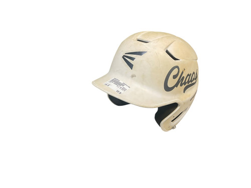 Vist Large View of Product Image Which is Used Easton SCREAMIN E Batting Helmet No Mask White One Size