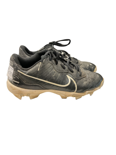 Vist Large View of Product Image Which is Used Nike DIAMOND BASEBALL SZ 5 BB/SB Cleats Black And White Junior 05