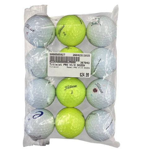 Vist Large View of Product Image Which is Used Titleist PRO V1/X DOZEN 12 Pack - Golf Balls