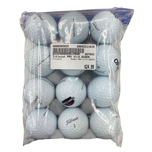 Vist Large View of Product Image Which is Used Titleist PRO V1/X DOZEN 12 Pack - Golf Balls